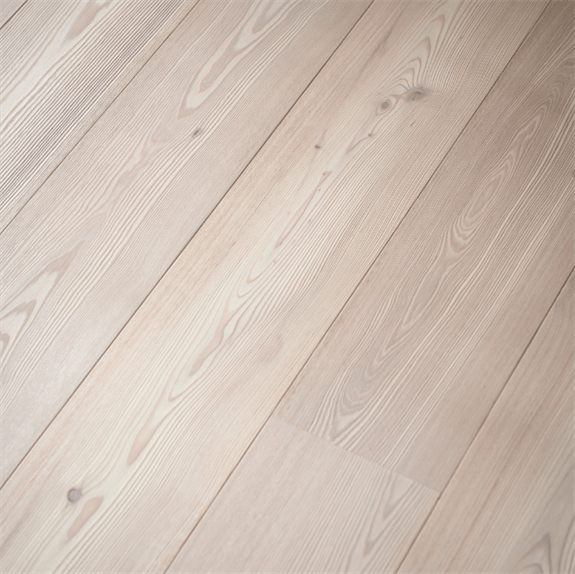 Lærk Plank Rustik/Wood Line, børstet hvid olie